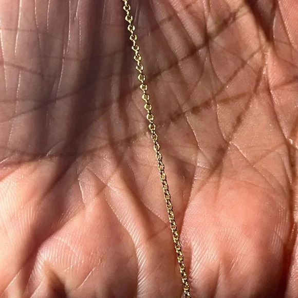 Nadri Gold plated necklace for young girl or teenager. 16” length 2” extender - Picture 3 of 12